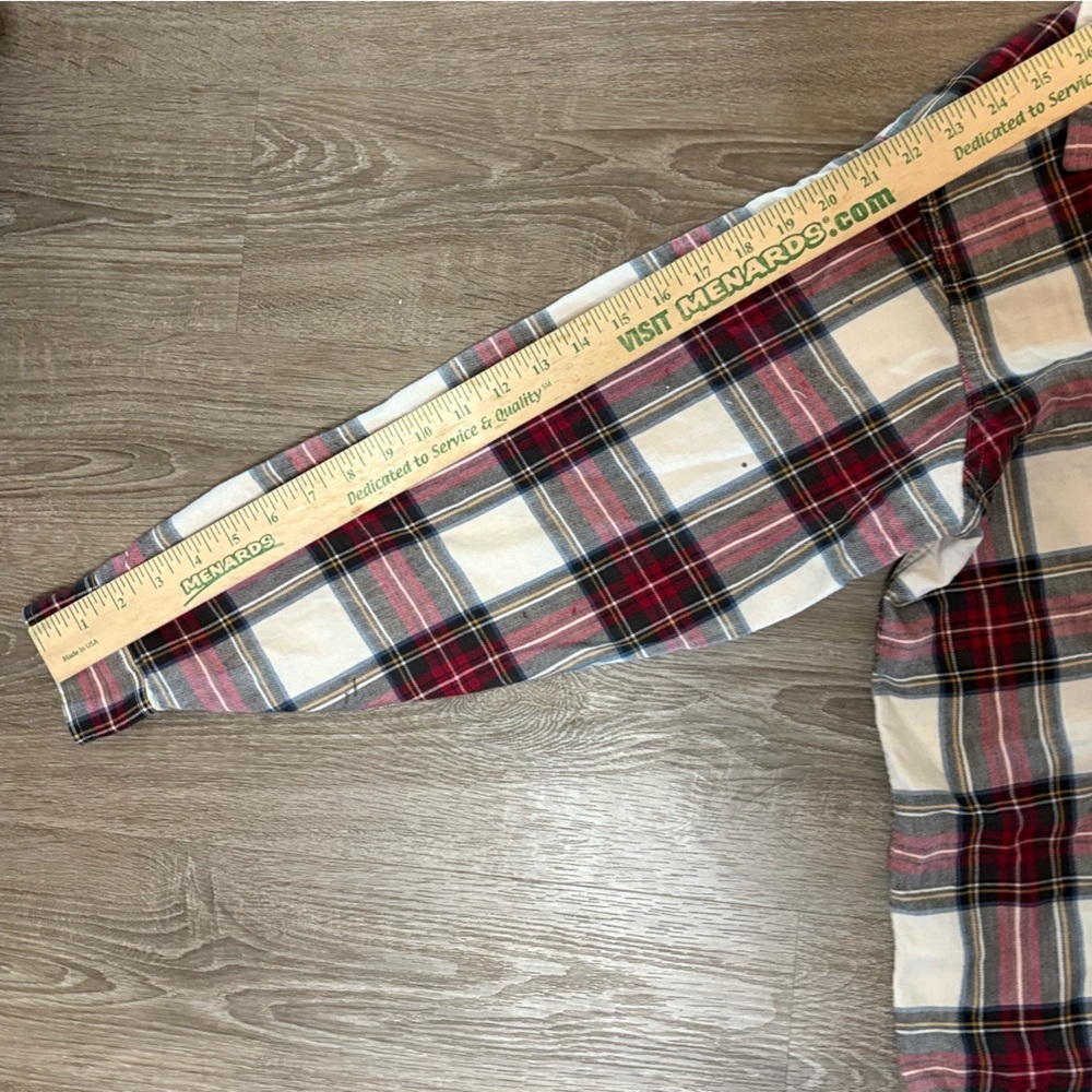 Vintage L.L.Bean Plaid Flannel Shirt Made in USA Size 12 - Picture 7 of 9